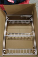 SHELVING RACK AND CLEANING SUPPLIES