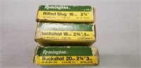 (15) ROUNDS REMINGTON 16 GA BUCKSHOT & SLUG