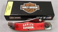 CASE XX HARLEY DAVIDSON MID FOLDING HUNTER KNIFE