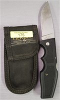 GERBER MODEL 600, 8.5"  LOCK BLADE KNIFE W/ POUCH
