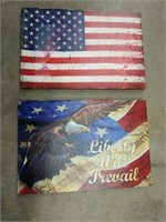 2 Americana Canvases