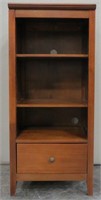 4-Shelf Bookcase /Stereo Stand w Bottom Drawer