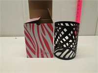 Pink Zebra Metal Cutout Zebra Design Shade