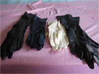 4 Set of Ladies Leather Gloves