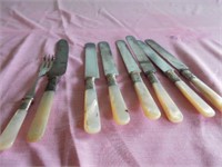Lot of Mother of Pearl Handle Utensils