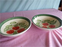 2 Made in Italy Bowls 8 1/2"Wide Each