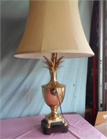 Brass Pineapple Lamp 31"tall