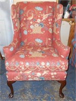 Wing Back Chair Good Condition 43"Tall