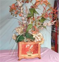 Ceramic Flower Pot with Arrangement
