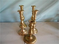 5 Brass Cnadle Holders