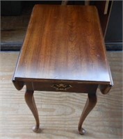 Wood Drop Leaf Table with 1 Drawer 25 1/2"Tall