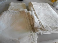 Vintage White Table Linens