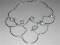 Silver Jewelry Headband or Small Necklace