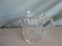 Small Crystal Pitcher 5 3/4"Tall