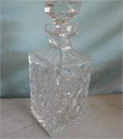 Crystal Decanter 9 3/4"Tall