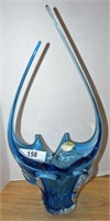Blue Giovarri art glass