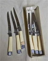 Set of 6 vintage Briddell USA knives