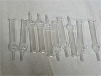 Group of glass dripper tubes