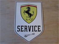 Ferrari Service Porcelain Sign