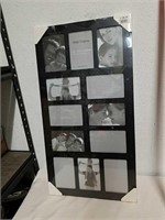 New collage picture frame 27.5 X 14.5 has crack
