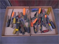 Two (2) Flats of Misc. Screwdrivers