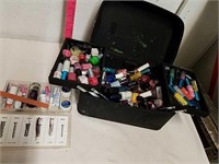 Large group of nail polish and manicure