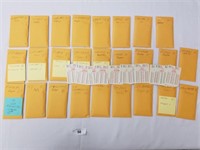 1981 Season APBA Baseball Set-20 Cards per Team +