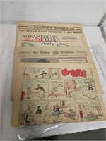 Vintage newspapers