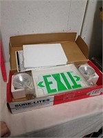 Sure-lite's exit emergency lighting kit looks new