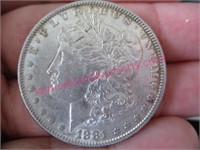 1881 morgan silver dollar