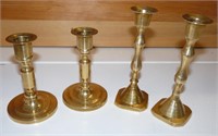 Brass Candle Holders X4