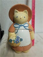 Ceramic Cat cookie jar