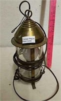 Vintage plug-in patio lamp
