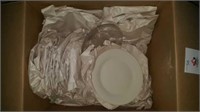 Box of wrapped serving plates