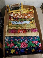 Group of fabric pieces