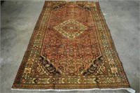 Persian Mobarakeh Hand Knotted Rug 4.4 x 7.5
