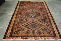 Persian Shiraz Hand Knotted Rug 5.6 x 8.2