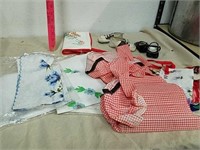 Baby shoes, fabric pieces and more