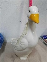 Large ceramic duck statue