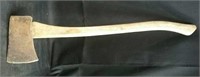 Hardwood handle axe