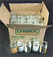 Approximately 40 - 650ml mason jars no lids