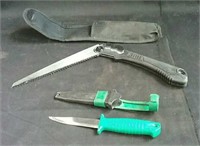 Sheffield collapsible knife and carrying case &