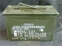 Military ammunition box 12" x 6" 7"