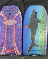 Two beach surf boards