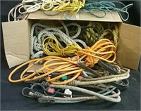 extension cords, ropes, tie downs