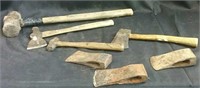 axes, hammer, axe heads & maul