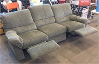 Clean double reclining sofa
