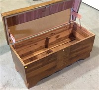 Cedar trunk with waterfall front 43X17X21"H