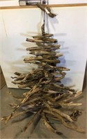 Folk Art Driftwood Christmas tree