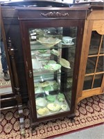 QUEEN ANNE MAHOGANY DISPLAY CABINET